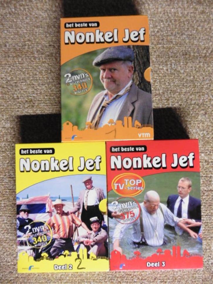 Nonkel Jef DVD Serie 1 + 2 + 3 (6 dvd's) Pakketprijs, Cd's en Dvd's, Dvd's | Nederlandstalig, Zo goed als nieuw, Tv fictie, Komedie
