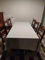 Tafel met zes stoelen, Ophalen