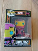 Funko pop Marvel #649 Iron man lumière noire en parfait état, Comme neuf, Enlèvement ou Envoi