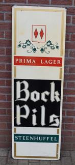 Palm reclamebord / Prima Lager Bock Pils Steenhuffel / 1971, Verzamelen, Ophalen, Gebruikt, Reclamebord, Plaat of Schild, Palm