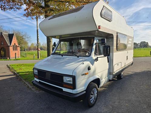 Fiat Hymer Diesel Kampeerwagen Oldtimer 5 personen, Caravanes & Camping, Camping-cars, Entreprise, Semi-intégral, jusqu'à 5, Fiat