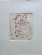 FRED BERVOETS / NAAKTE VROUW / KLEURETS / 25x19cm / SIG, Ophalen of Verzenden