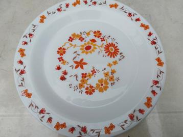 6 assiettes vintage de la marque arcopal plus 5 tasses, Enlèvement