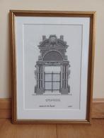 Borduurwerk ingelijst – 28x39 - Spinhuis, Moins de 50 cm, Enlèvement, Utilisé, Autres types