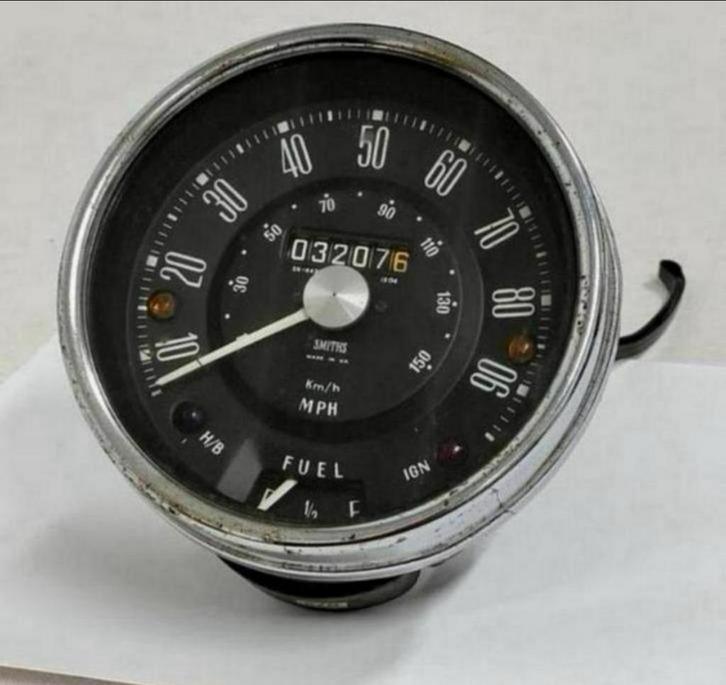 Smith's black-faced speedo teller - Morris Minor SN 4423/00, Auto diversen, Overige Auto diversen, Ophalen of Verzenden