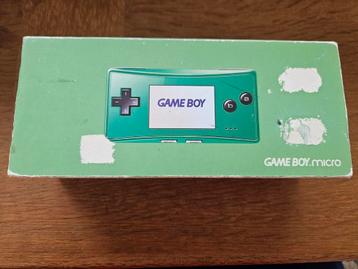 Console nintendo Game boy micro vert en boite, Enlèvement ou Envoi, Utilisé, Game Boy Micro