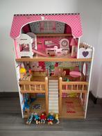 Vida groot Poppenhuis met 5 poppetjes, Kinderen en Baby's, Speelgoed | Poppenhuizen, Ophalen, Zo goed als nieuw, Poppenhuis