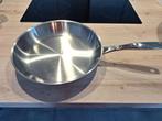 1 poêle en inox tous feux, Maison & Meubles, Cuisine | Casseroles & Poêles, Inox, Plaque céramique, Utilisé, Enlèvement ou Envoi