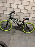 Freestyle BMX 20 Royal-Bugatti - mat zwart met groene banden, Fietsen en Brommers, Ophalen, Zo goed als nieuw