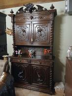 Antieke jachtkasten , tafel en 6 stoelen., Antiek en Kunst, Antiek | Meubels | Kasten, Ophalen