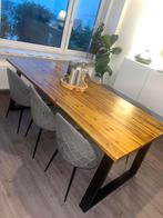 Eettafel hout, Huis en Inrichting, Ophalen of Verzenden, Zo goed als nieuw