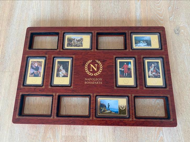 Het leven van Napoleon in zwaar vergulde baren, Postzegels en Munten, Munten | België, Setje, Verguld, Ophalen of Verzenden