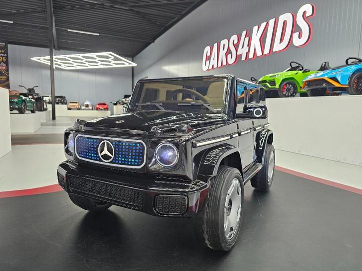 Kinderauto Mercedes EQG - soft start - leren zit - met RC, Kinderen en Baby's, Speelgoed |Speelgoedvoertuigen, Nieuw, Afstandsbediening