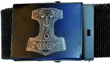 Riem met metalen gesp "Thors hamer" Nieuw beschikbaar voor biedingen