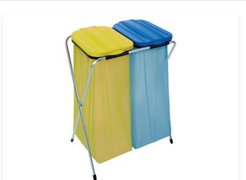 Vuilzakhouder geel/blauw sorteerhulp beschikbaar voor biedingen