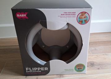 Ok Baby Badring/Badzitje Evolution lichtgrijs met doos beschikbaar voor biedingen