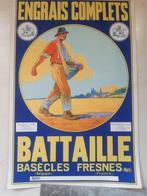 Origineel affiche Bataille Engrais Complet, Verzamelen, Verzenden, A1 t/m A3, Reclame, Rechthoekig Staand