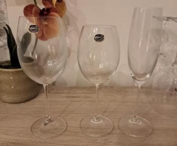 Glazen set Bohemia Crystal beschikbaar voor biedingen