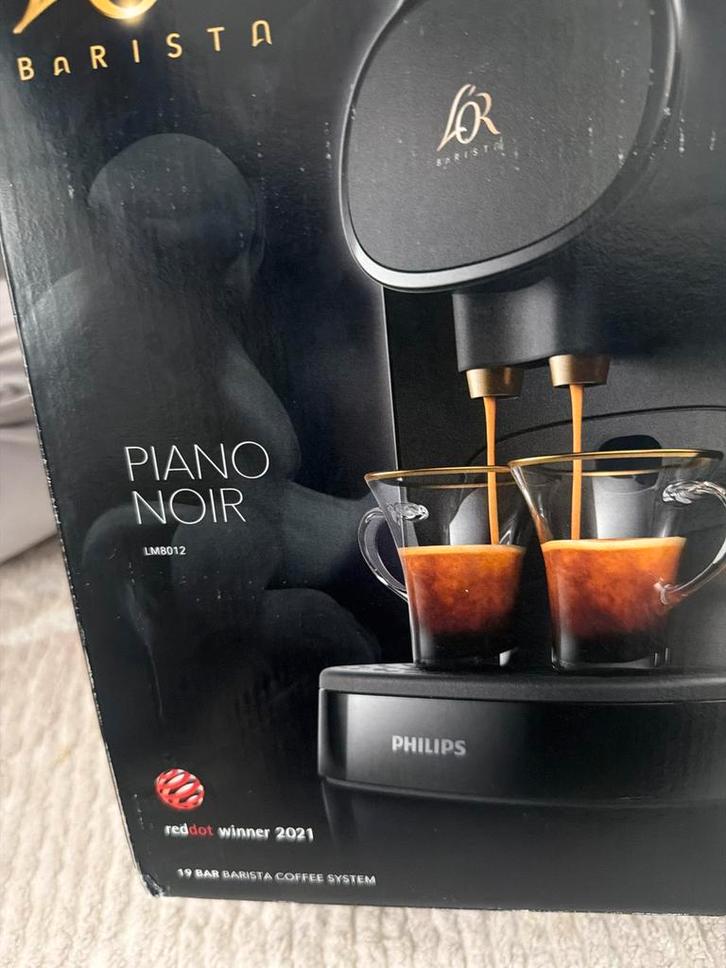 Philips L’OR Barista Piano Noir LM8012, Elektronische apparatuur, Koffiezetapparaten, Nieuw, Koffiemachine, 2 tot 4 kopjes, Ophalen