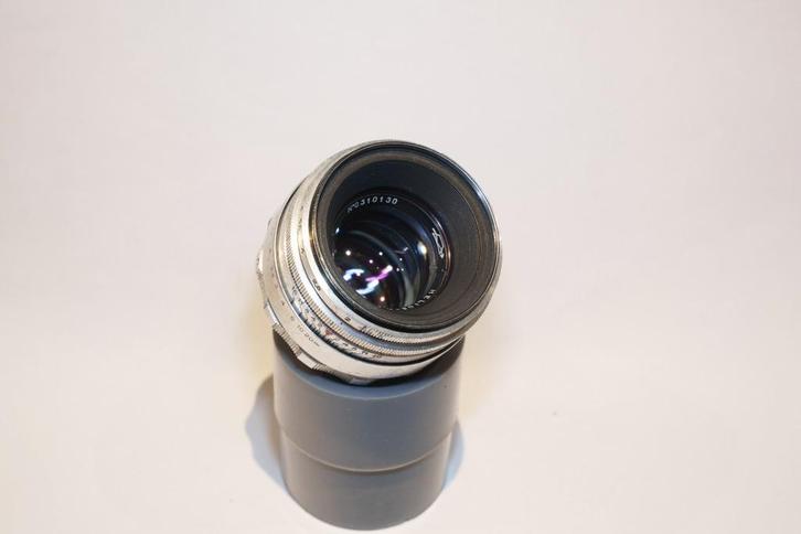 Helios 44, 58mm f/2 zilver met 8 bladen, Audio, Tv en Foto, Fotocamera's Analoog, Zo goed als nieuw, Spiegelreflex, Ophalen of Verzenden