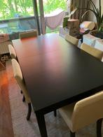 Tafel + 8 stoelen, Ophalen, Gebruikt, 200 cm of meer, 50 tot 100 cm