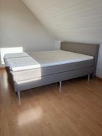Boxspring 160x200cm, Maison & Meubles, Chambre à coucher | Lits boxsprings, Beige, Comme neuf, Enlèvement, 200 cm