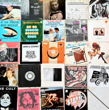 7" singles(rock, pop, punk, hits,..) oud/nieuw beschikbaar voor biedingen