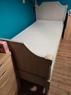 Eenpersoonsbed flamant + lattenbodem + matras, Huis en Inrichting, Slaapkamer | Bedden, Ophalen, Gebruikt, Grijs