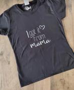 Zwart t- shirt met tekst kinderen, Nieuw, Jongen of Meisje, Ophalen of Verzenden, Shirt of Longsleeve