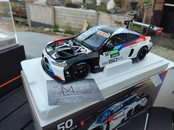 Bmw M4 gt3 #50 1/18 minichamps (model met opening), Hobby en Vrije tijd, Modelauto's | 1:18, Zo goed als nieuw, Auto, MiniChamps