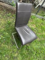 Stoel van echt leder 6 stuks H&H, Ophalen of Verzenden, Bruin, Vijf, Zes of meer stoelen