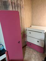 Garde de robe commode chevet lit fille, Ophalen, Zo goed als nieuw, Meisje