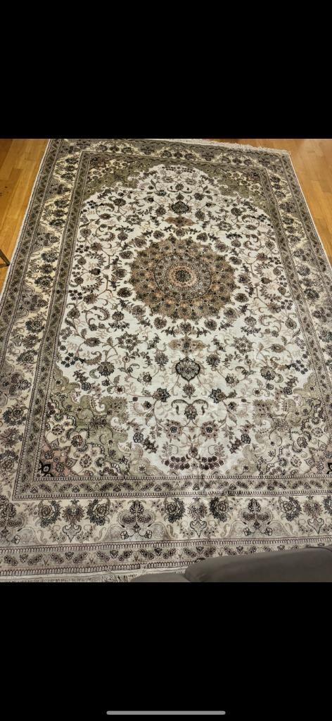 Perzisch tapijt, Huis en Inrichting, Stoffering | Tapijten en Vloerkleden, Nieuw, Wit, Crème, Beige, Bruin, Groen, Ophalen