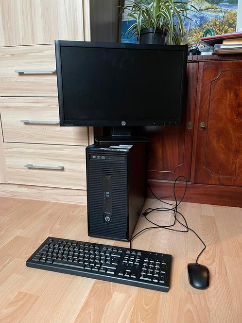 HP complete desktop computer set met usb accesoires, Computers en Software, Desktop Pc's, Zo goed als nieuw, 3 tot 4 Ghz, HDD