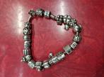 Pandora zilveren armband met 20-tal bedels, Handtassen en Accessoires, Armbanden, Ophalen, Zo goed als nieuw