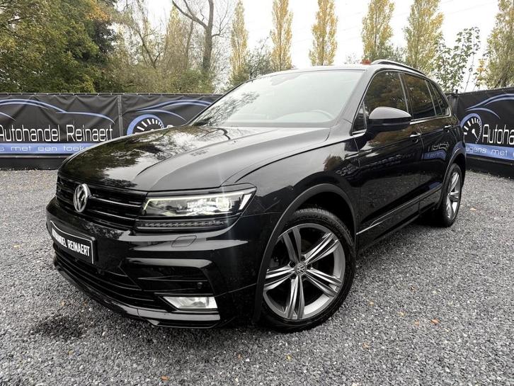 Vw Tiguan, 2017, 1.4i, 76.000km, Bomvolle R Line, 4 Motion,, Auto's, Volkswagen, Bedrijf, Tiguan, 4x4, Benzine, Automaat, Zwart