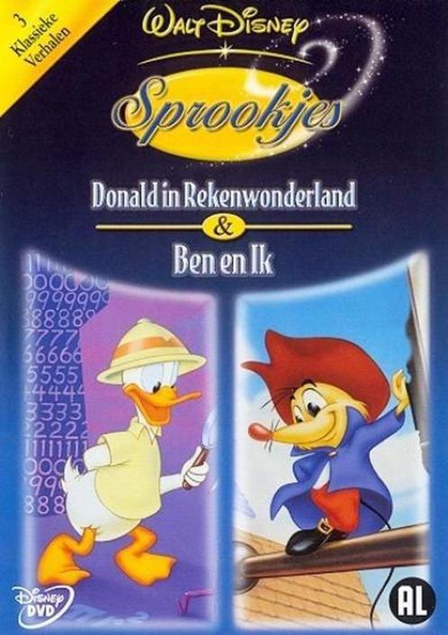 Disney Sprookjes - Donald in rekenwonderland & ben en ik, Cd's en Dvd's, Dvd's | Tekenfilms en Animatie, Ophalen of Verzenden