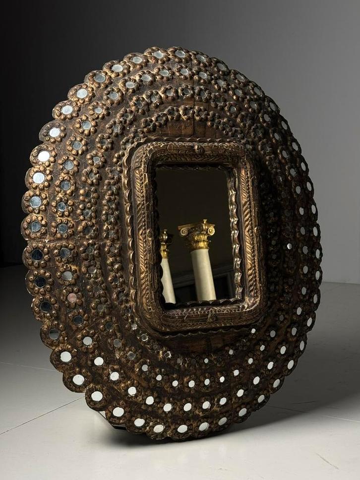 Aziatische spiegel 104cm vintage, Huis en Inrichting, Woonaccessoires | Spiegels, Ophalen