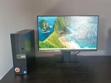 Complete pc| I7-7700T| 32GB| GT1030 2G| 1TB SSD| 24"| Win11 beschikbaar voor biedingen
