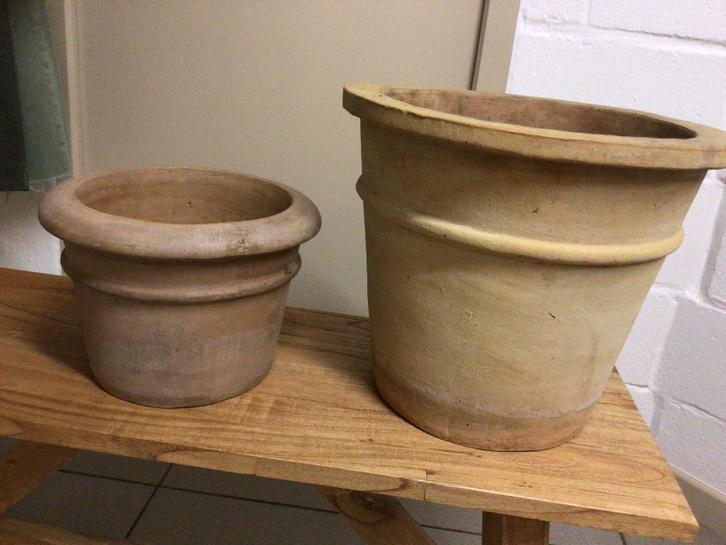 Lot de 2 pots en terre cuite, Jardin & Terrasse, Pots de fleurs, Enlèvement