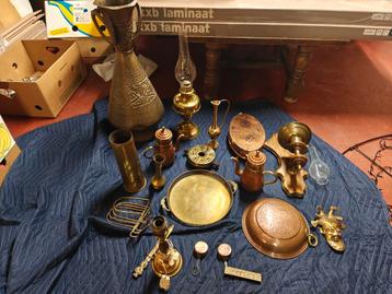 Lot koperen voorwerpen  beschikbaar voor biedingen