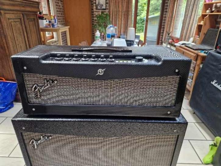 Mustang 5 fender model-gitaarversterker+4* 12 cabinet, Muziek en Instrumenten, Versterkers | Bas en Gitaar, Zo goed als nieuw