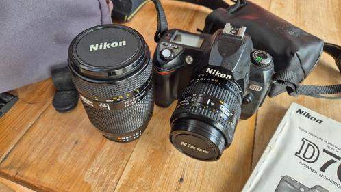 Nikon D70 + 2 lenzen, Audio, Tv en Foto, Fotocamera's Digitaal, Gebruikt, Nikon, Ophalen of Verzenden