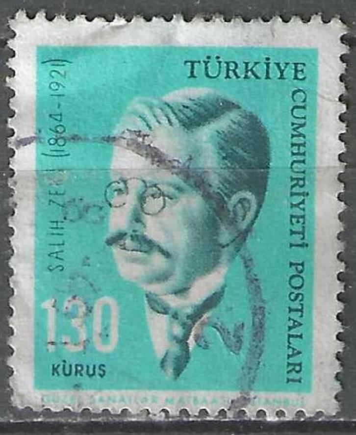 Turkije 1964 - Yvert 1685 - Salih Zeki (ST), Postzegels en Munten, Postzegels | Europa | Overig, Verzenden
