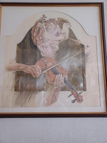 Een christelijke potlood tekening beschikbaar voor biedingen
