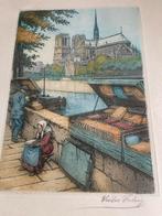 Le long des quais Paris, Antiek en Kunst, Kunst | Tekeningen en Fotografie, Verzenden