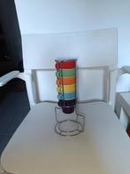 Tasse a café coloré avec support, Ophalen of Verzenden, Zo goed als nieuw