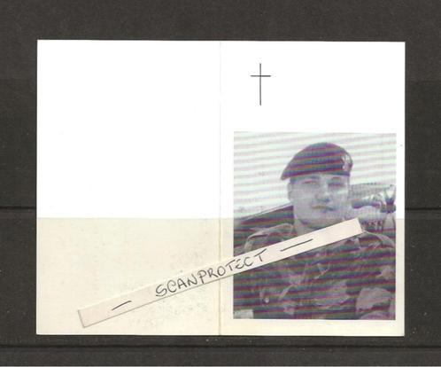 Foto-Gedachtenissprentje-Para-Commando-Manolito Vandezande, Verzamelen, Bidprentjes en Rouwkaarten, Bidprentje, Verzenden