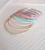 Set van 7 fijne armbanden, ringen, metaal, 7 cm, Ophalen, Gebruikt, Overige kleuren, Overige materialen