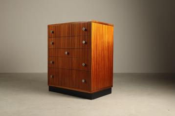 Alfred Hendrickx for Belform – Zebrano chest of drawers, 60s beschikbaar voor biedingen